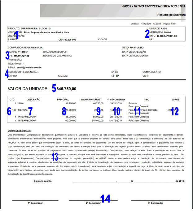 Espelho de Escritura 